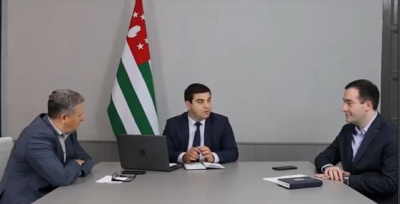 Abhazya Cumhuriyeti Geri Dönüş Devlet Komitesi heyetinin iş ziyaretine ilişkin basım toplantısı.